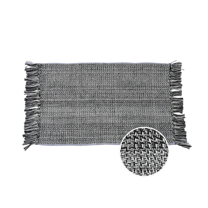 decorative Boho runner rug with fringes