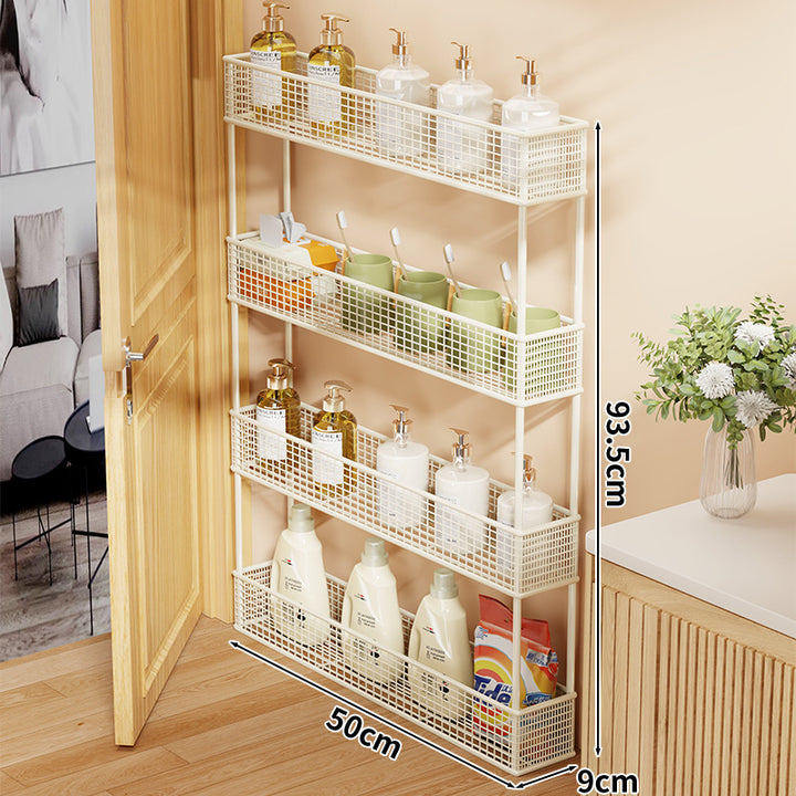 Slim Overdoor Three-Tier Wire Mesh Storage Organizer