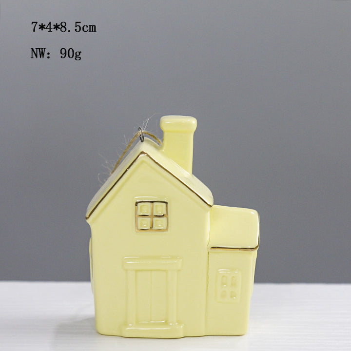 Ceramic House-Shaped Decorative Kalsten