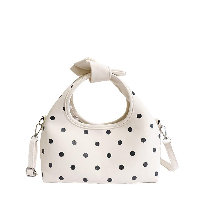 Charming Polka Dot Handheld Tote