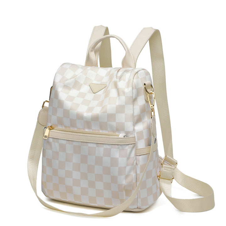 Stylish Checkered Backpack Kalsten