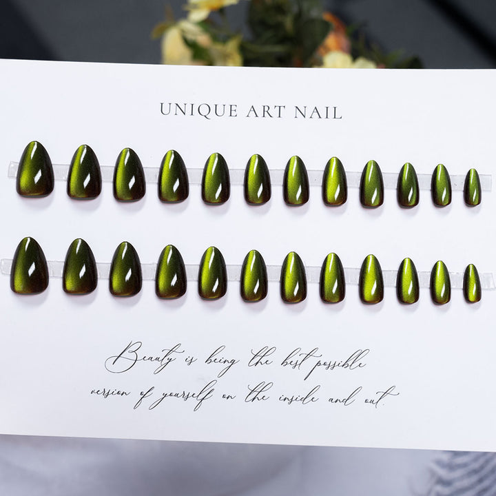Glossy Press-On Nail Art Set
