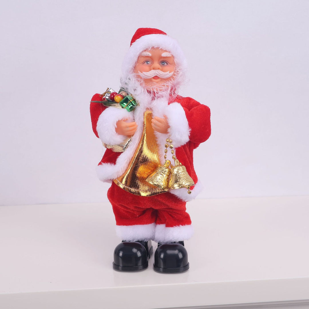 Decorative Santa Claus figure with saxophone
