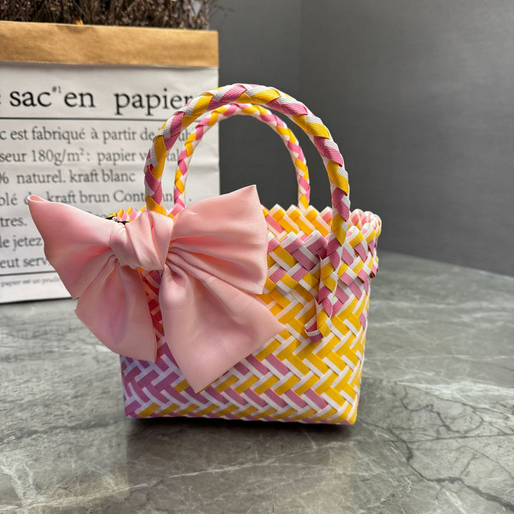 Handcrafted basket bag in stylish design Kalsten