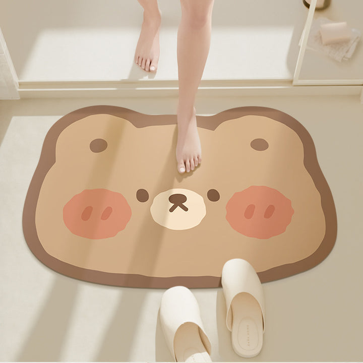 Playful Penguin Bath Mat