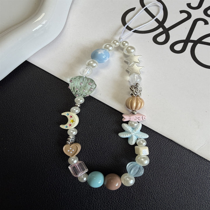Coastal-Inspired Beaded Charm Necklace Kalsten