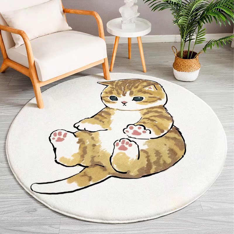 Cartoon-Themed Round Area Rug Kalsten