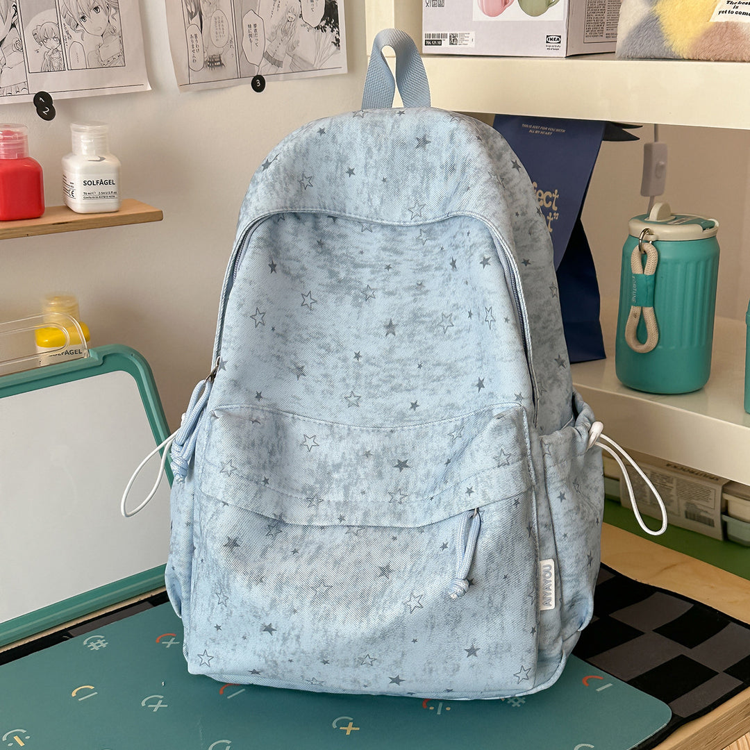 Stylish Star-Print Backpack Kalsten 1791205508