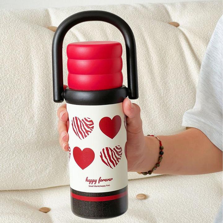 Ladies Insulated Drink Bottle with Design and Practical Handle Kalsten