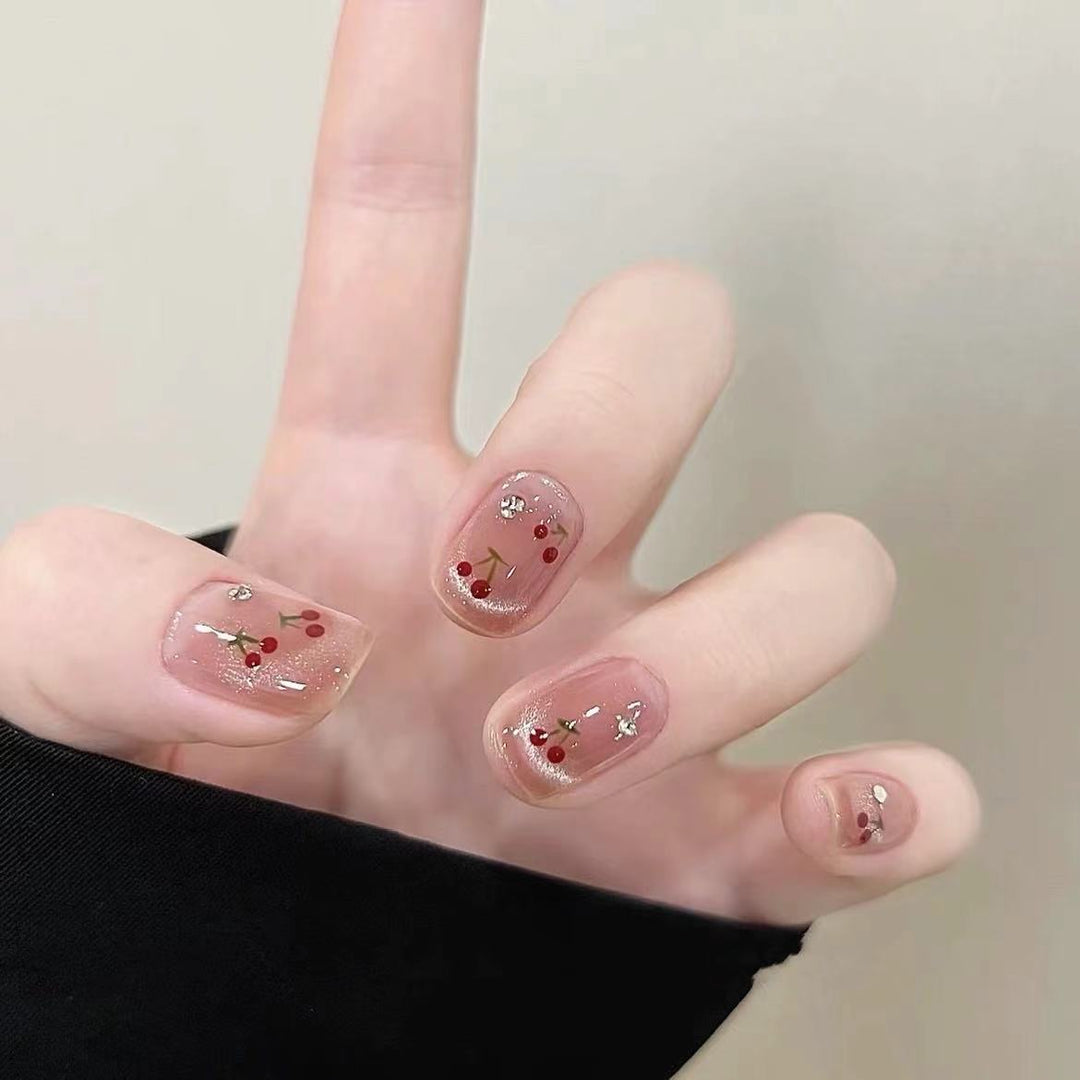 Decorative Cherry Blossom Press-On Nail Set Kalsten