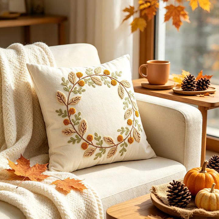 Decorative Pumpkin Throw Pillow