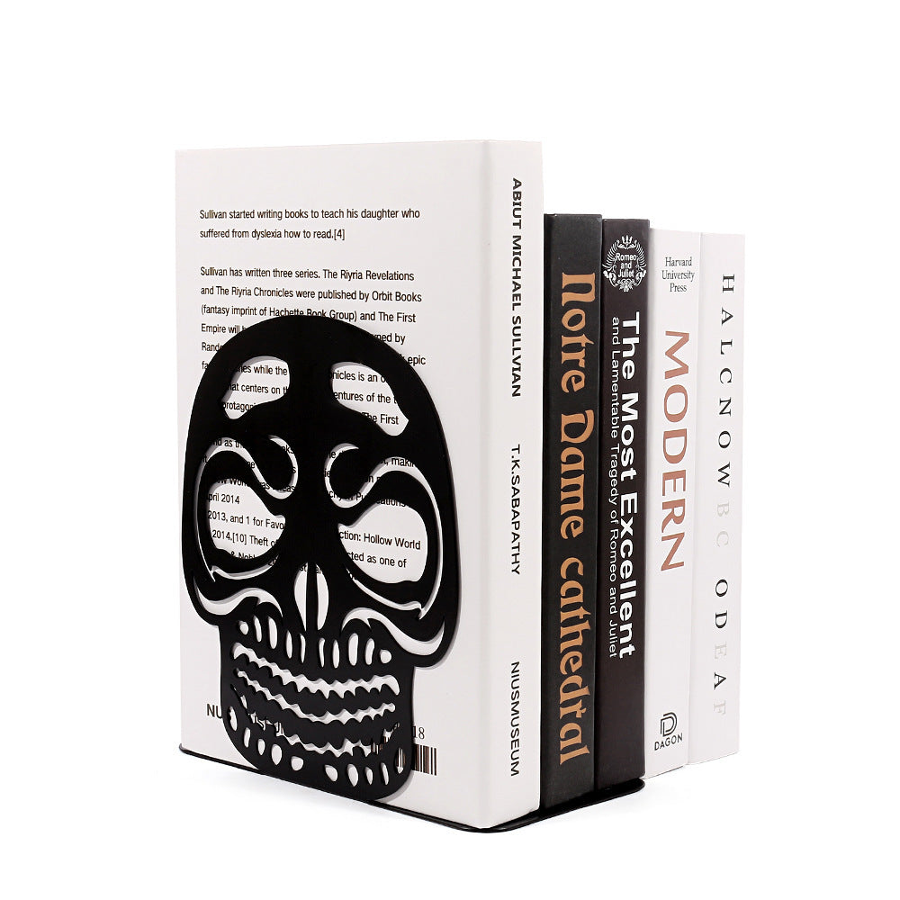 Skull Design Decorative Bookends