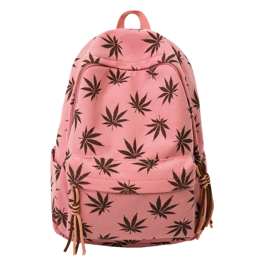 Stylish Leaf-Patterned Backpack Kalsten