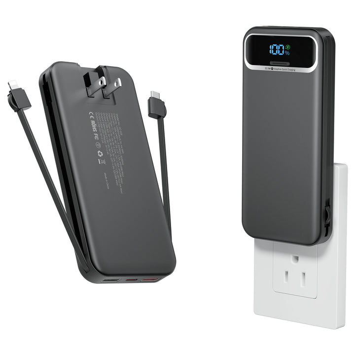 Powerbank with Integrated Charger and Lcd Display Kalsten