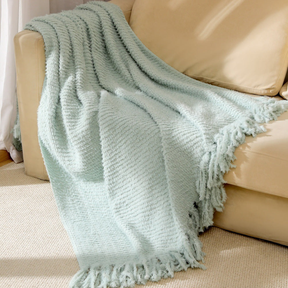 Soft Textured Throw Blanket Kalsten
