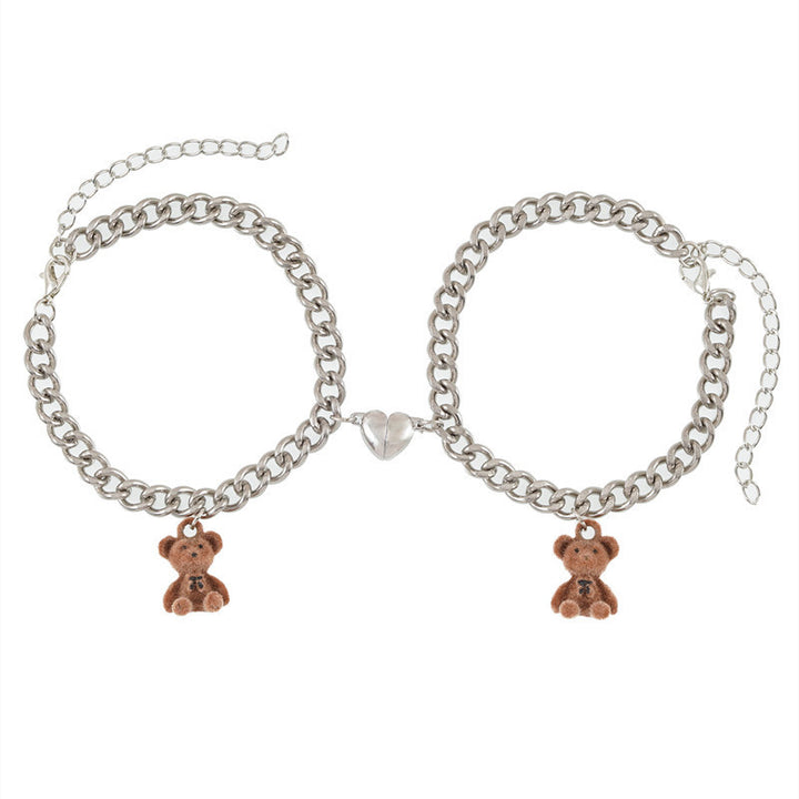 Playful necklace with bear charms Kalsten