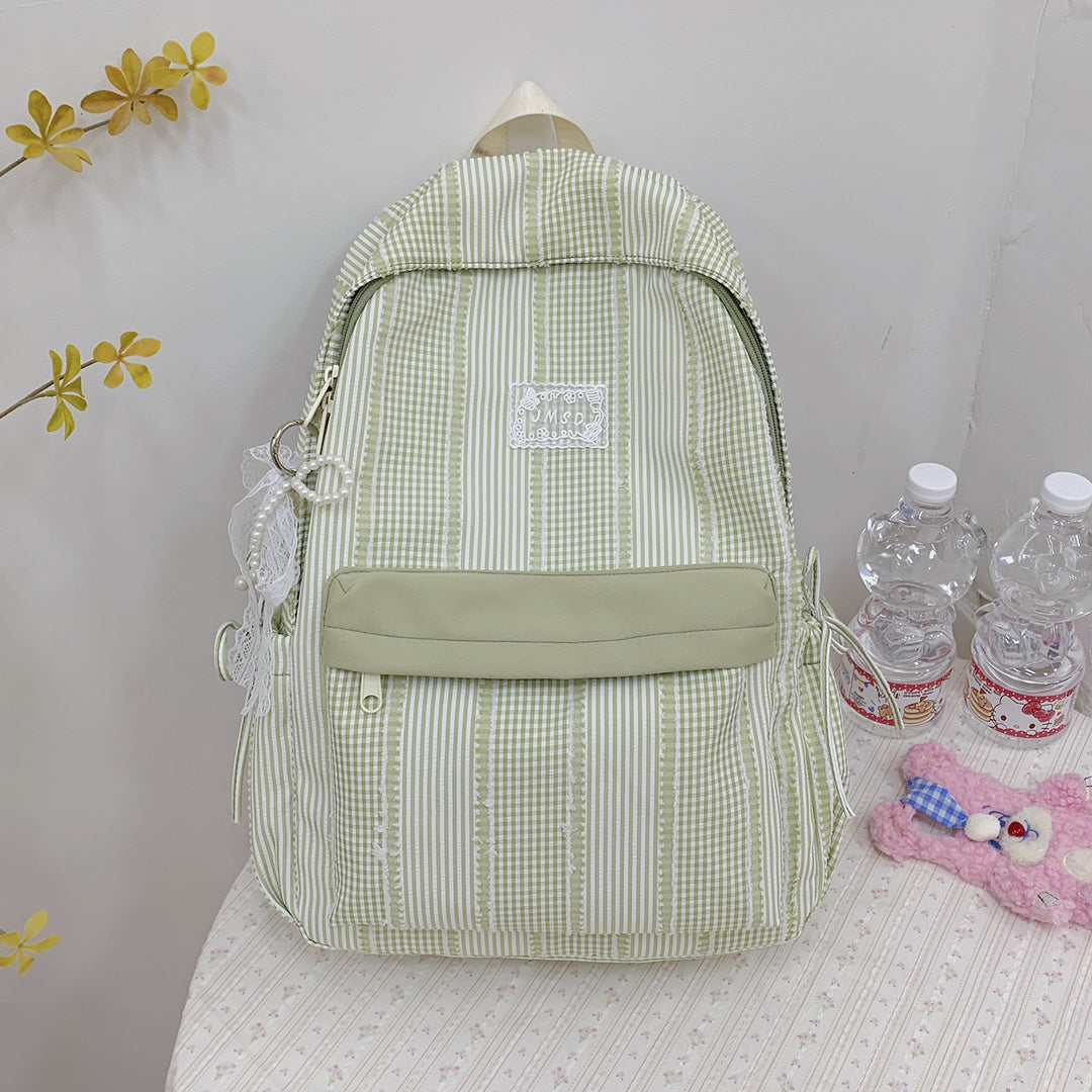 Cute Checked Design Backpack Kalsten