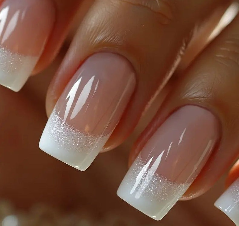 Elegant French Tip Acrylic Nail Enhancements Kalsten 1789915301