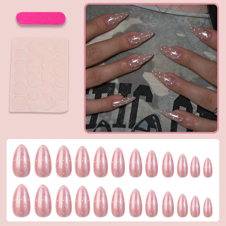 Artificial nails with modern dot design Kalsten