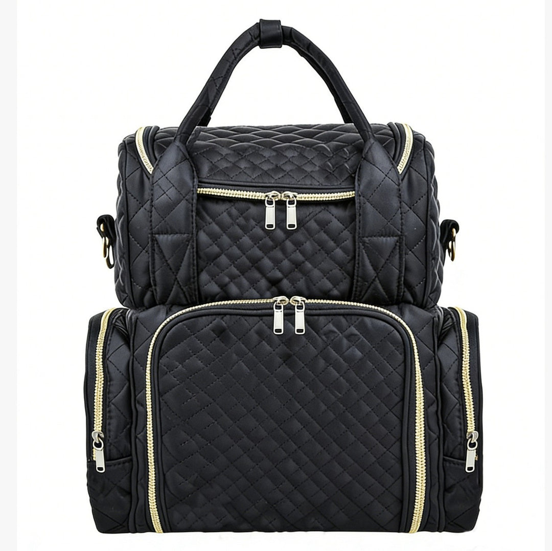 Quilted Multi-Pocket Backpack Kalsten