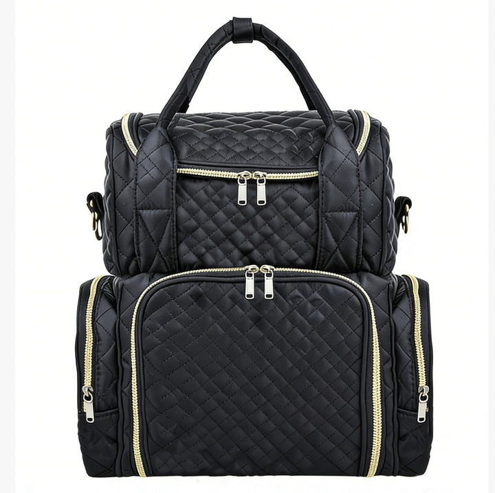 Quilted Multi-Pocket Backpack Kalsten
