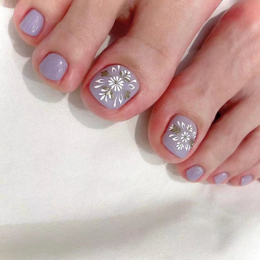 Artistic Toenail Design with Divine Butterfly Design Kalsten