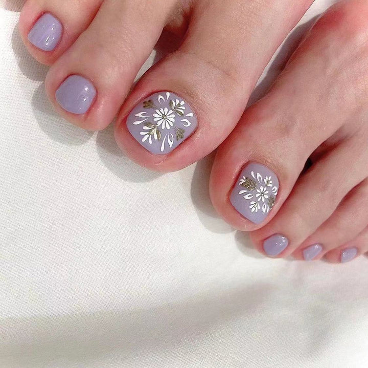 Artistic Toenail Design with Divine Butterfly Design Kalsten