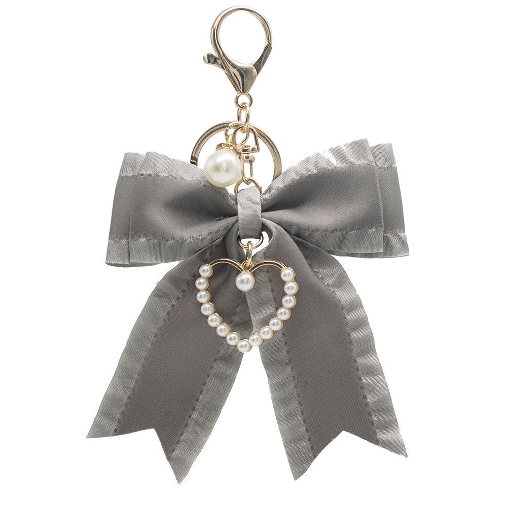 Elegant Heart-Shaped Bow Keychain Kalsten