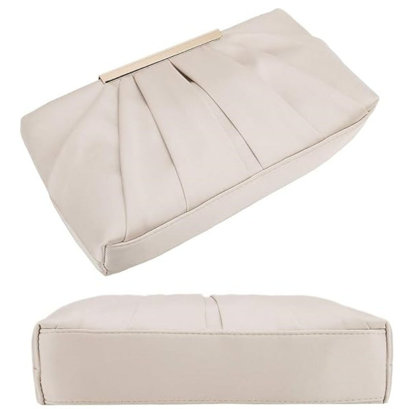 Elegant Clutch with Refined Pleat Details Kalsten