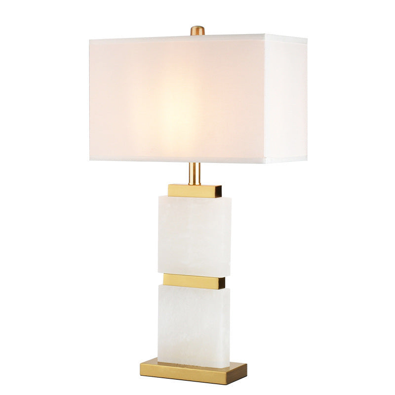 Modern Decorative Table Lamp with Marble Base and Elegant Shade