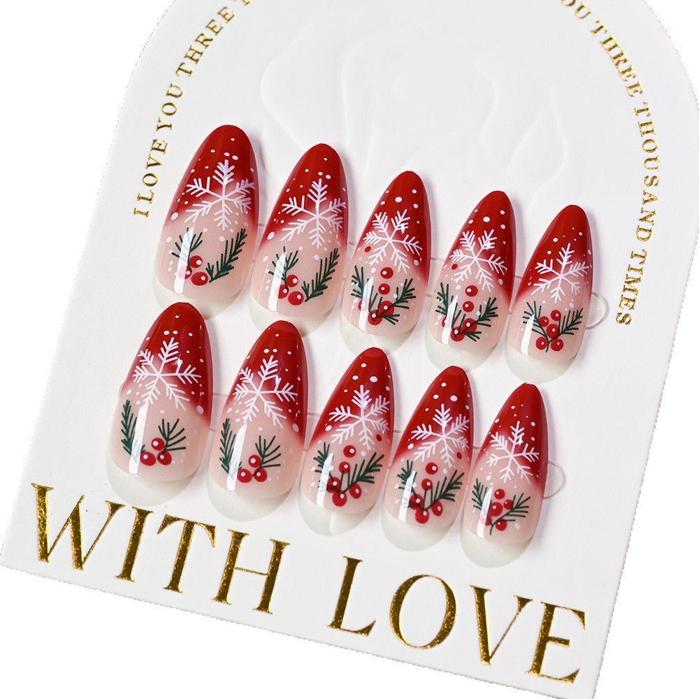 Festive Holiday Press-On Nails