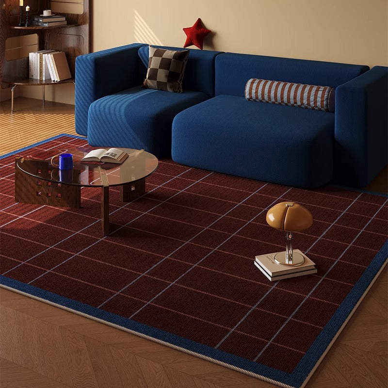 Checkered Pattern Area Rug Kalsten