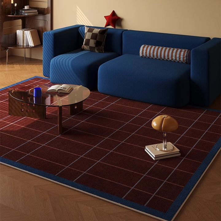 Checkered Pattern Area Rug Kalsten