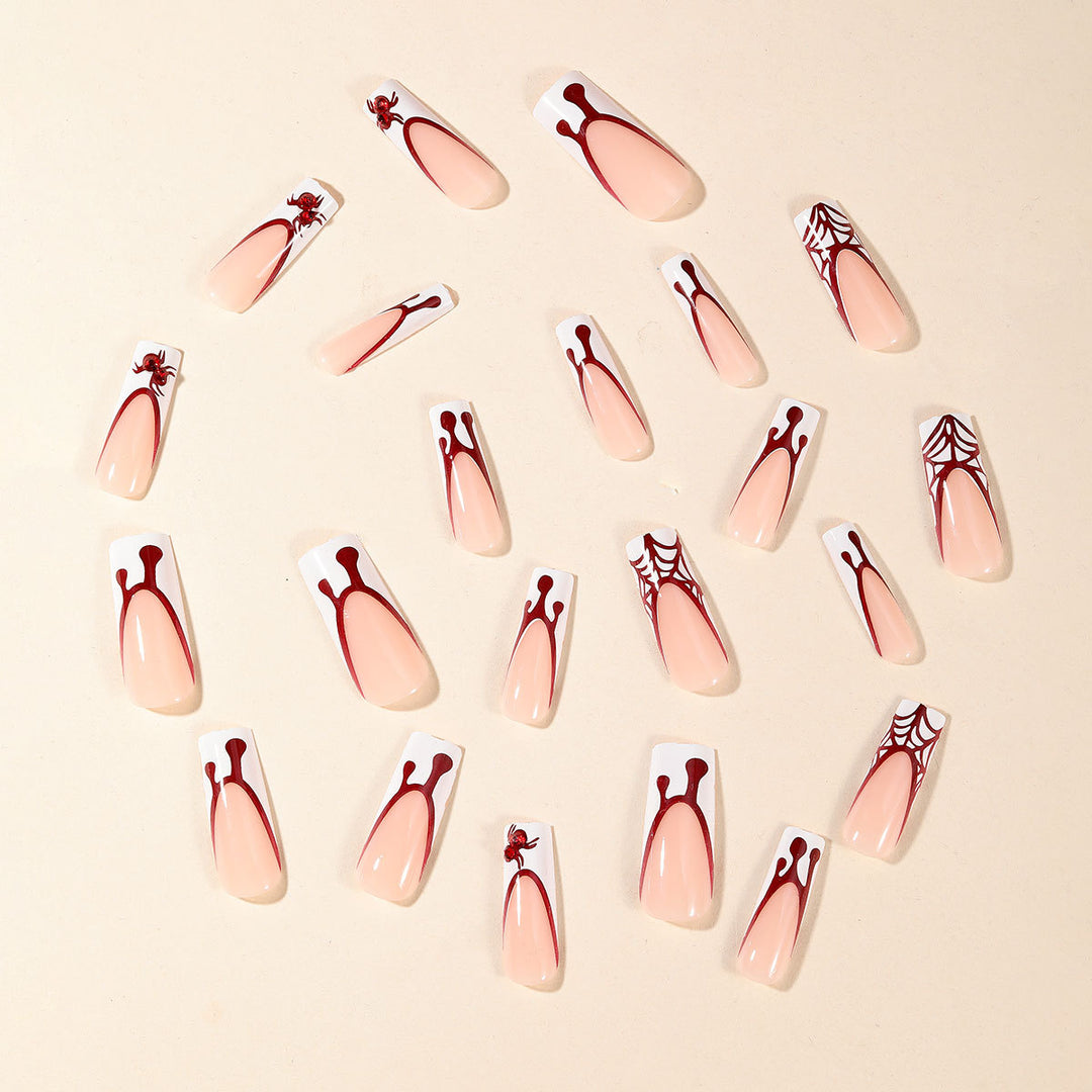 3D Spider and Web Nail Art Extensions Kalsten