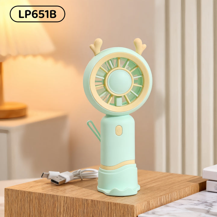 Women's portable hand fan with cute cat design Kalsten