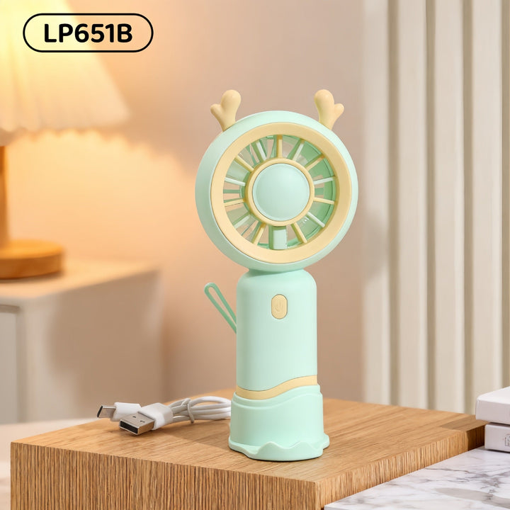 Ladies Portable Mini Handheld Fan with Cat Ears Kalsten