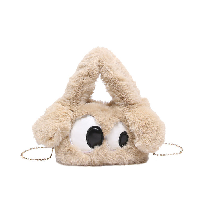 Cozy plush shoulder bag with ear application Kalsten