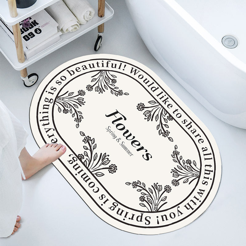 Elegant Decorative Bathroom Mat