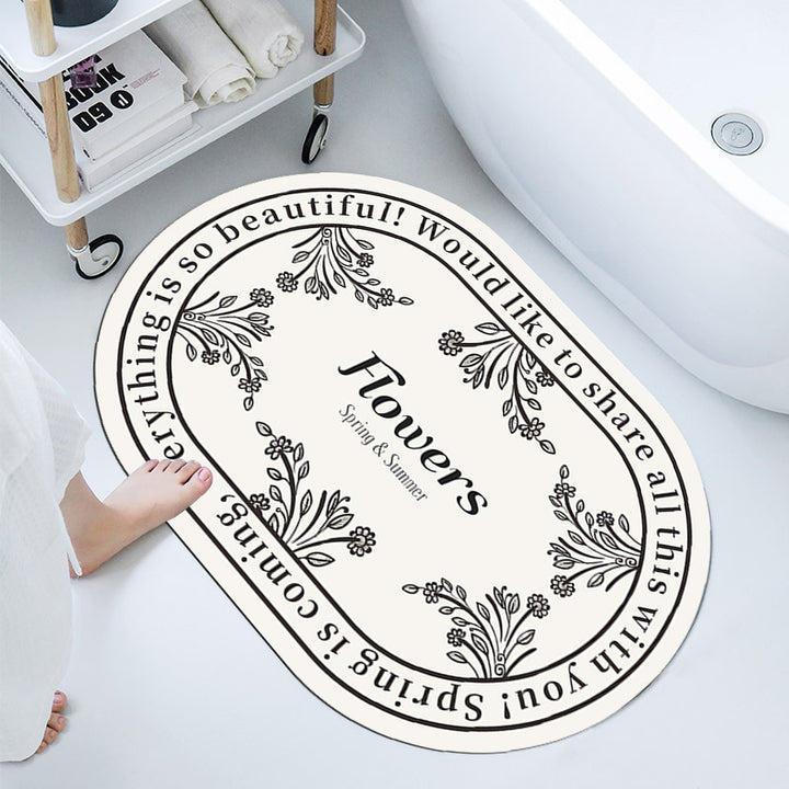 Elegant Decorative Bathroom Mat
