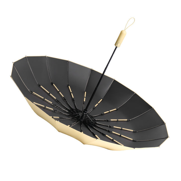 Ladies innovative and robust folding umbrella with ergonomic handle Kalsten