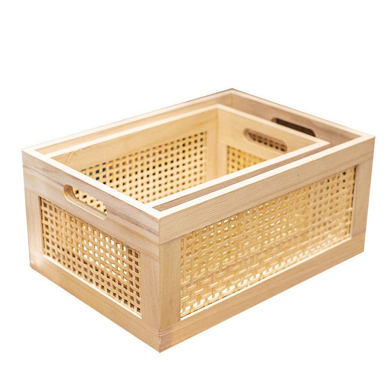 Artisan Handwoven Storage Crate Kalsten