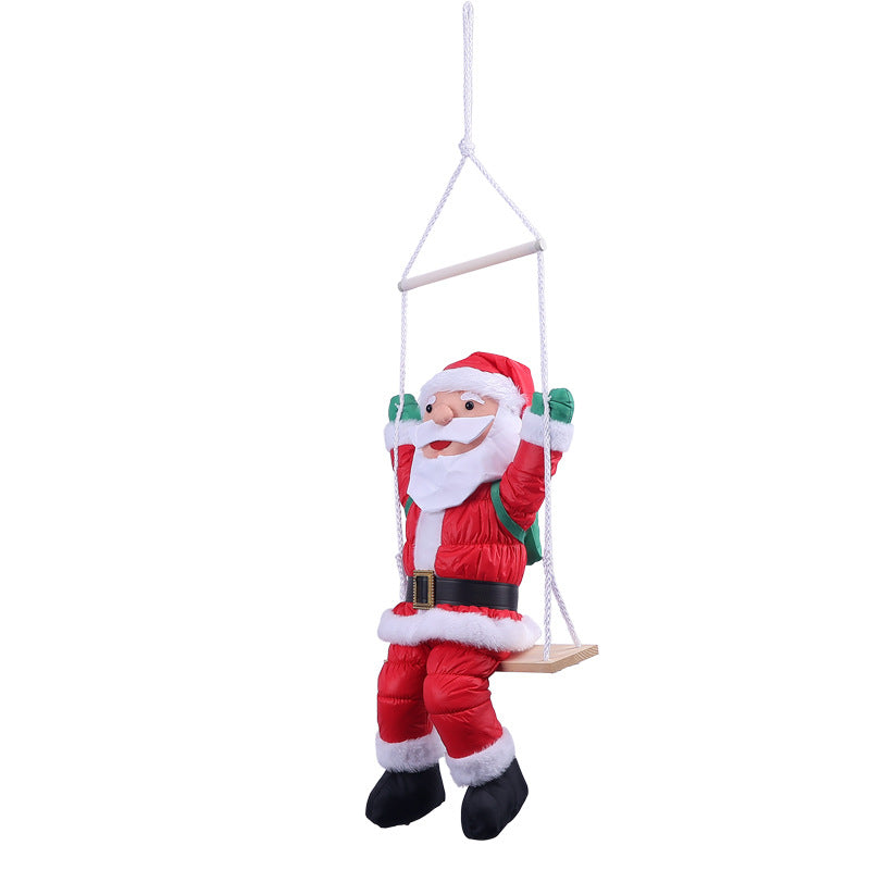 Decorative Swinging Santa Claus Figure