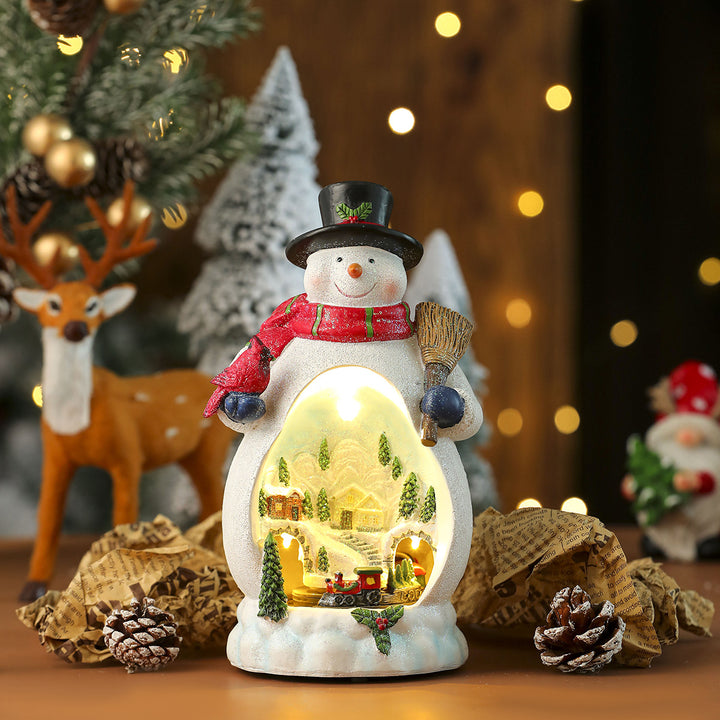 LED Light-Up Snowman Figurine Kalsten