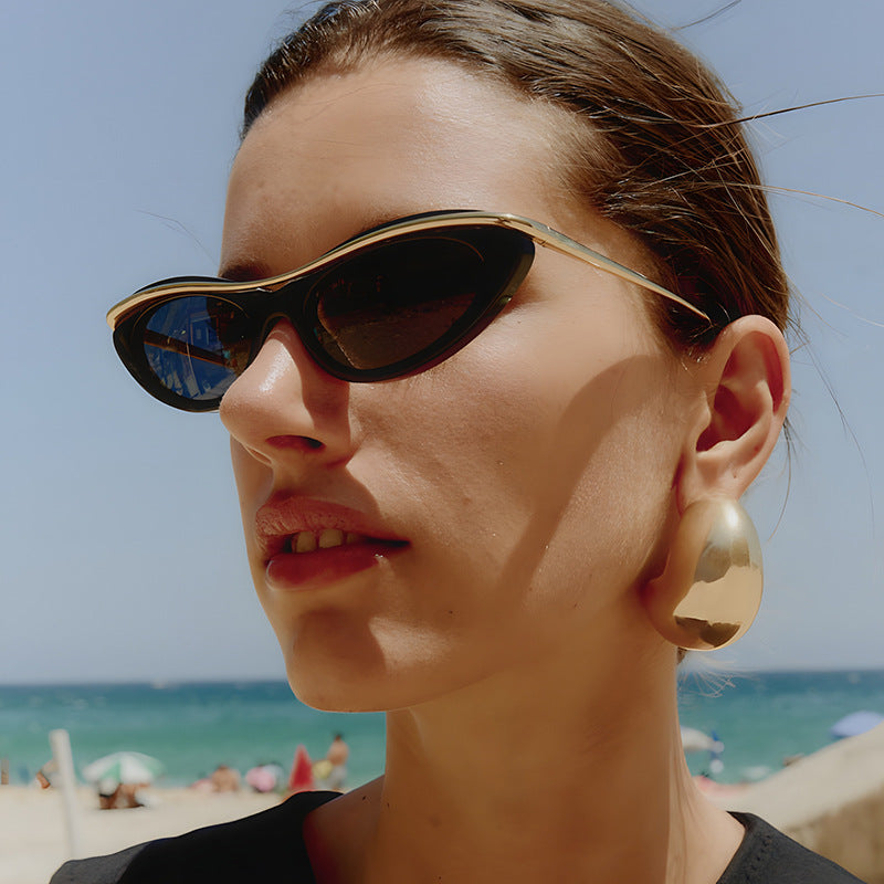 Women's Cat-Eye Sunglasses with Elegant Metal Frame Kalsten