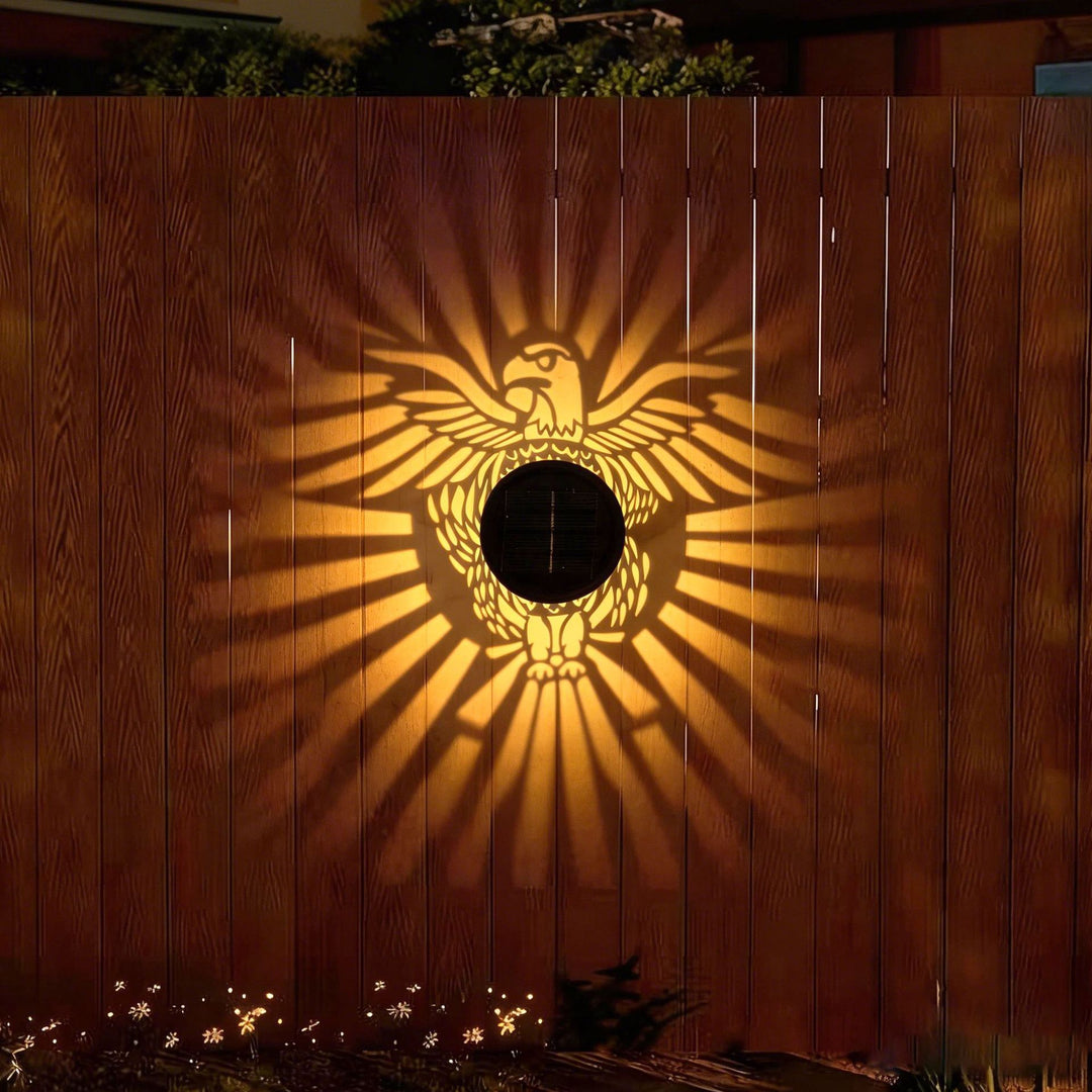 Solar Projection Lantern With Intricate Mandala Cutout And Warm LED Spotlight Kalsten