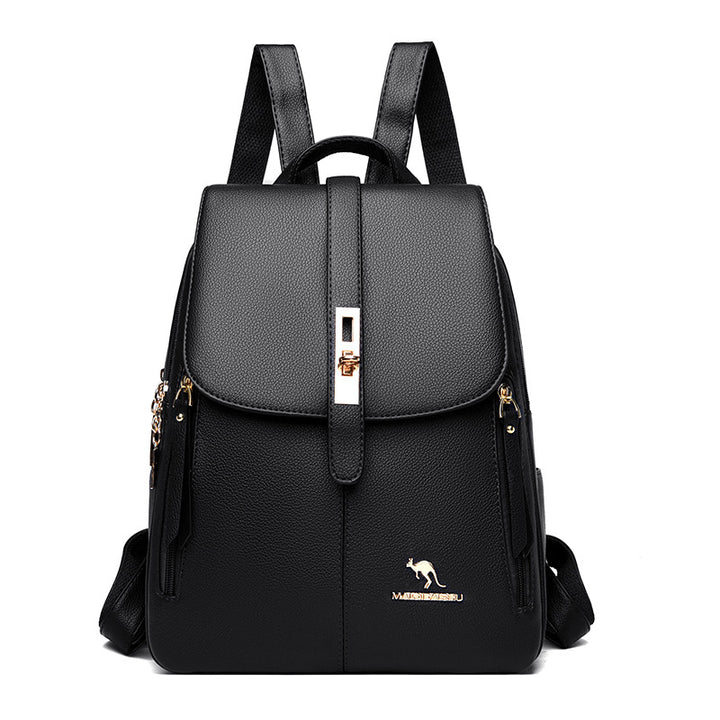 Elegant Multi-Functional Leather Backpack Kalsten