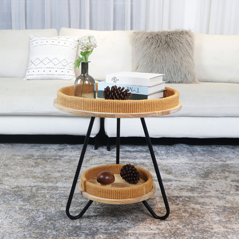 Decorative Round Woven Coffee Table Kalsten
