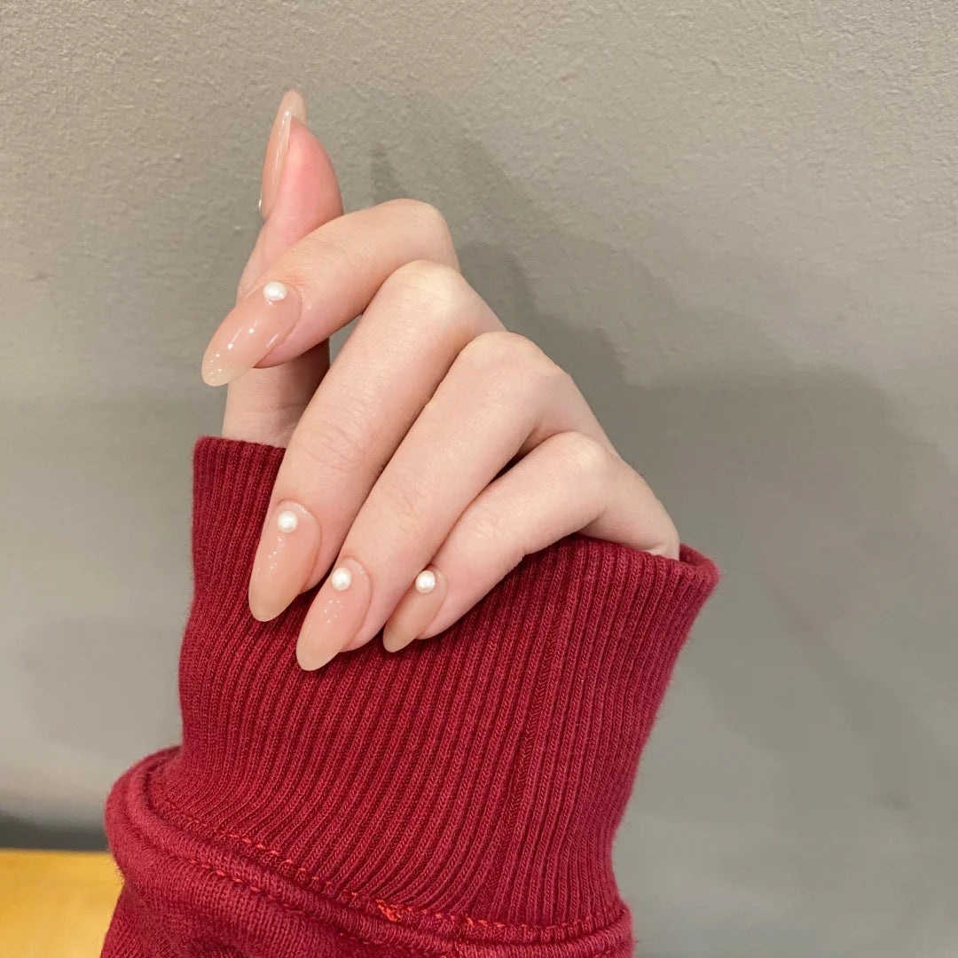 Festive Bow-Embellished Press-On Nails