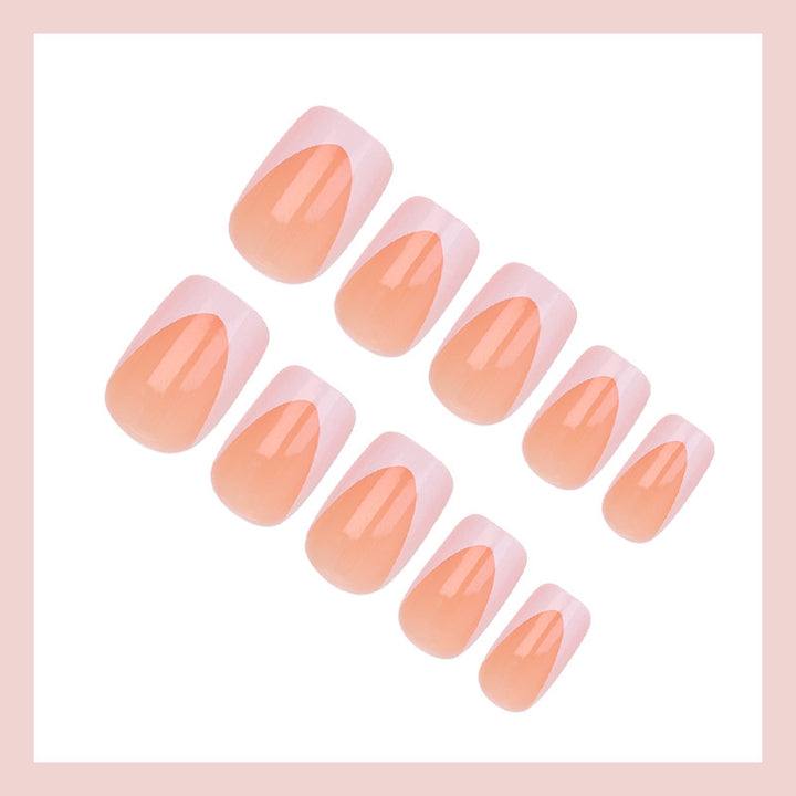 Acrylic nail set with elegant French look Kalsten