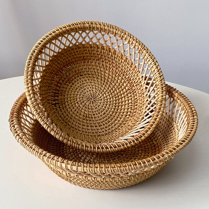 Round braided decoration basket Kalsten